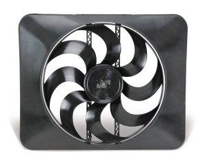 Flex-a-lite®: 15-inch Black Magic Xtreme S-Blade Reversible Electric Fan