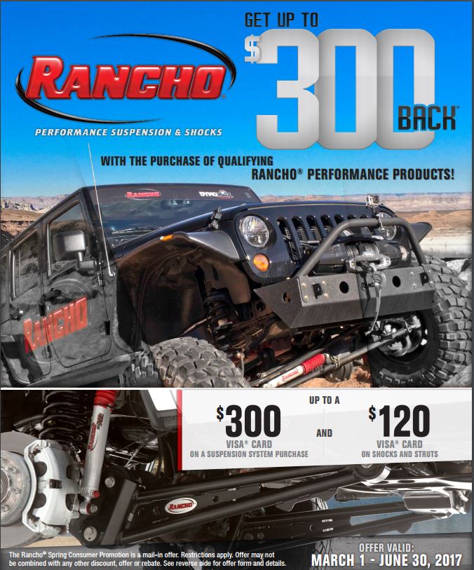 Rancho Get Up to $300 Back