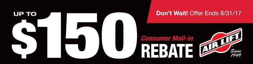 Air Lift Summer 2017 Rebate