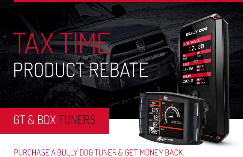 Bully Dog Tax Time Rebate