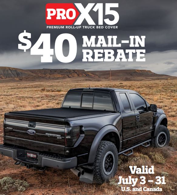TruXedo: $40 Rebate On Pro X15 Truck Bed Cover Purchase
