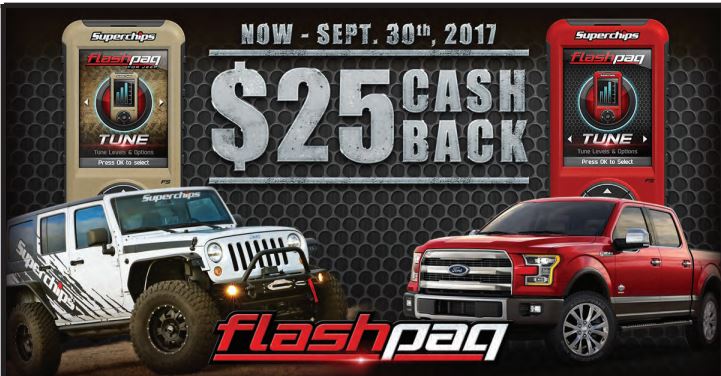 Superchips: $25 Cash Back on Flashpaq