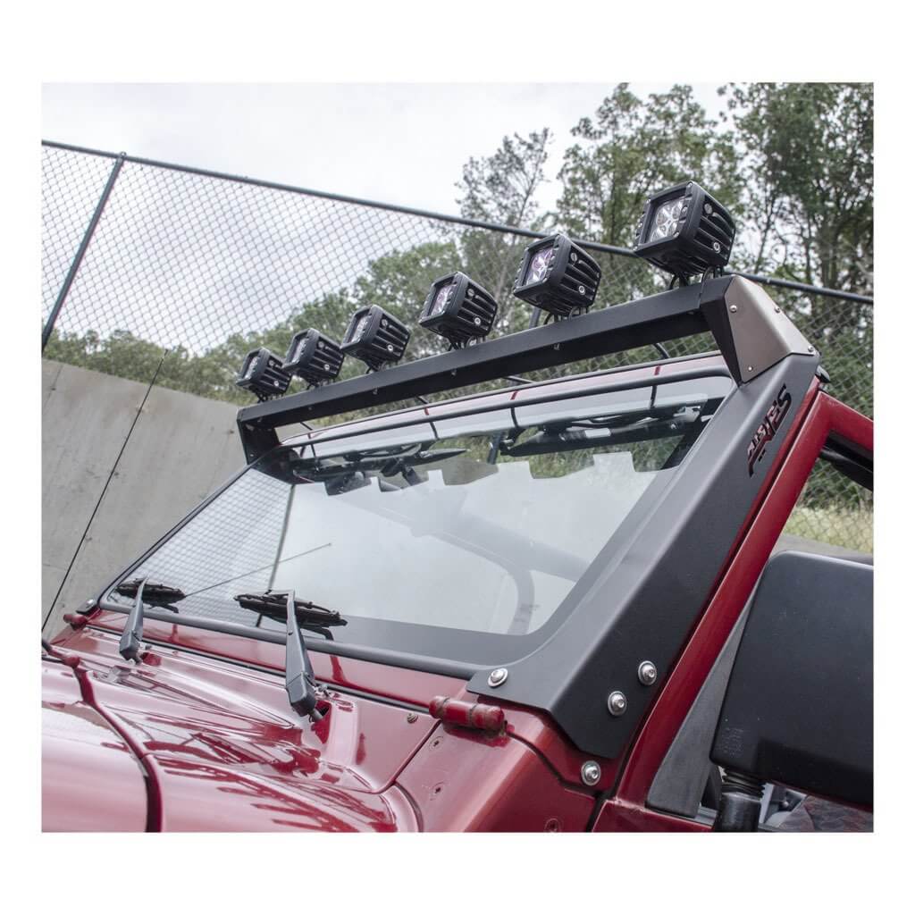 ARIES (15916): Roof Light-Mounting Brackets and Crossbar for Jeep