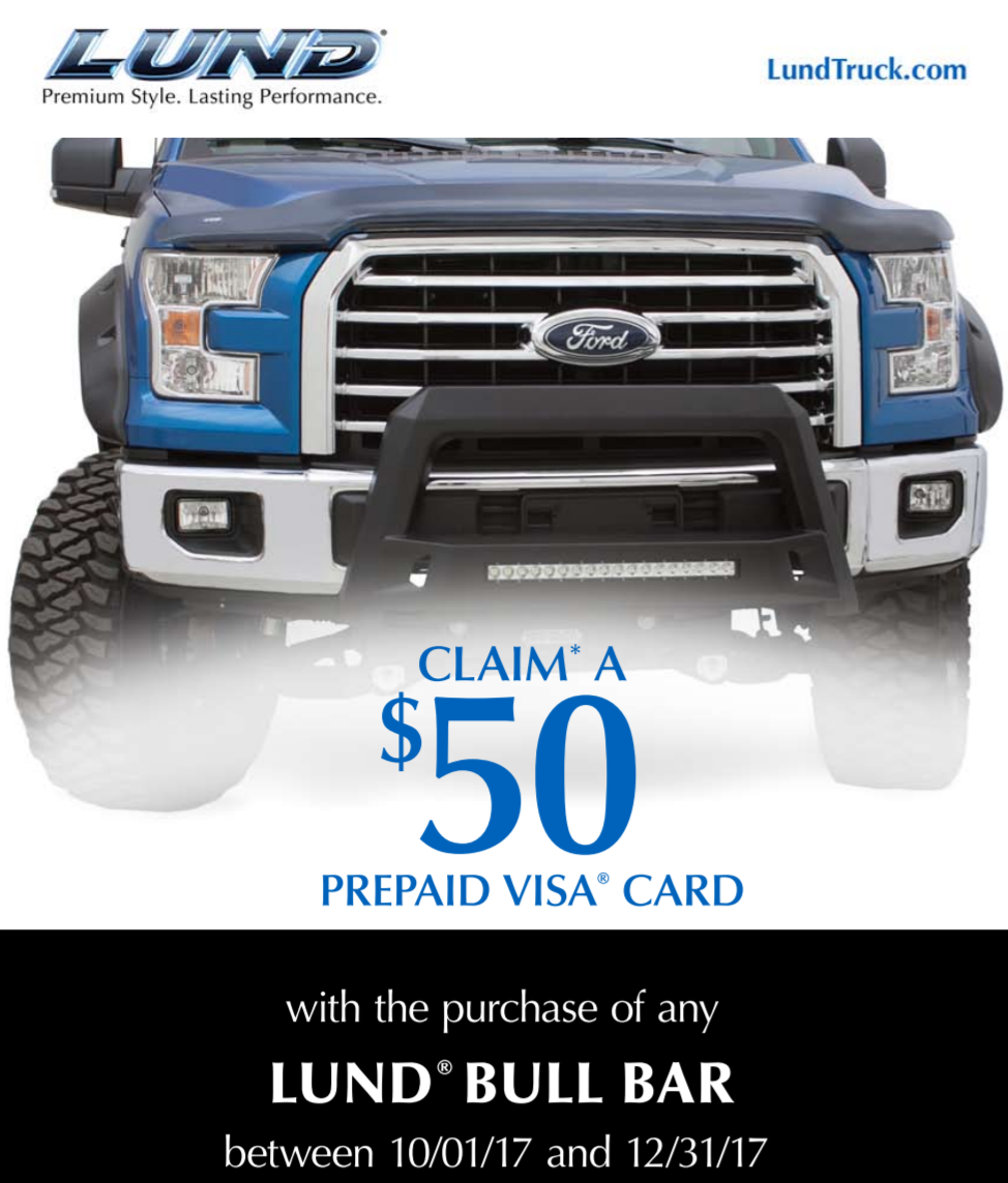 LUND 50 Dollar Prepaid Card on Bull Bar