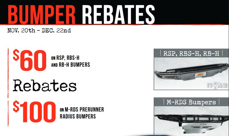 N-FAB Bumper Rebates