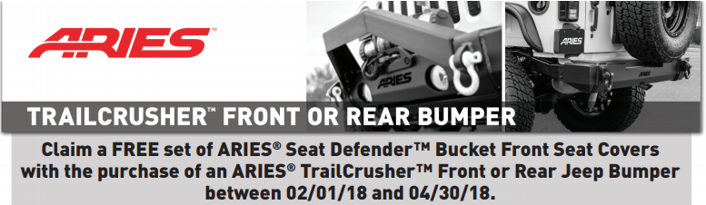 ARIES Seat Defenders with TrailCrusher Purchase