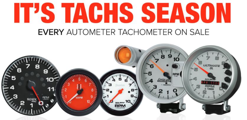 AutoMeter: Get up to $150 Back on Tachometers During “Tachs Season” Rebate Period