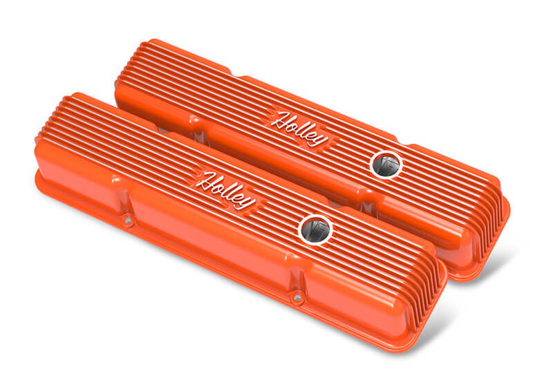 Holley: Vintage Series Small-Block Chevy Valve Covers – Factory Orange