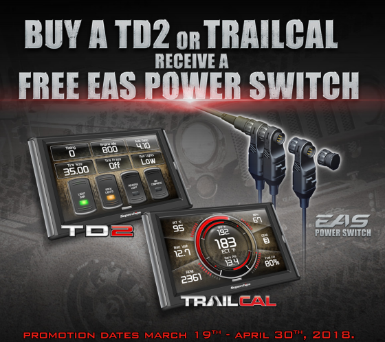 Superchips Free EAS Power Switch with TD2 or TrailCal Purchase