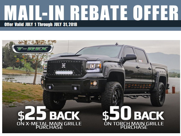 T-Rex Grille Rebates