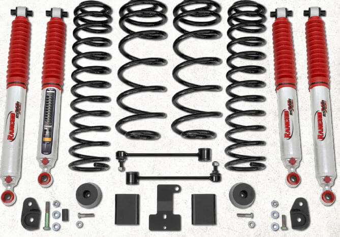 Rancho: 2” Sport Suspension System for 2018 Jeep Wrangler JL Unlimited Rubicon