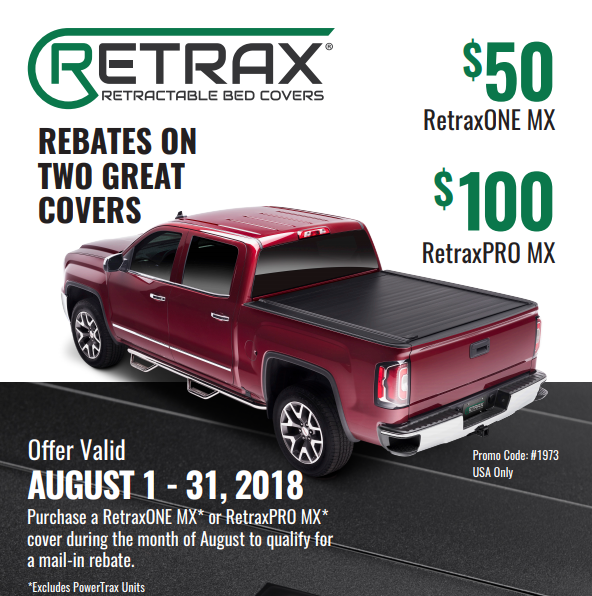 Retrax: Get up to $100 Back on Truck Bed Covers