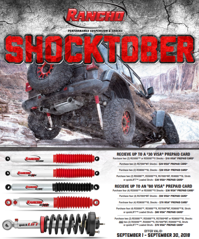 Rancho: Get Up to an $80 Prepaid Card During the Shocktober Event