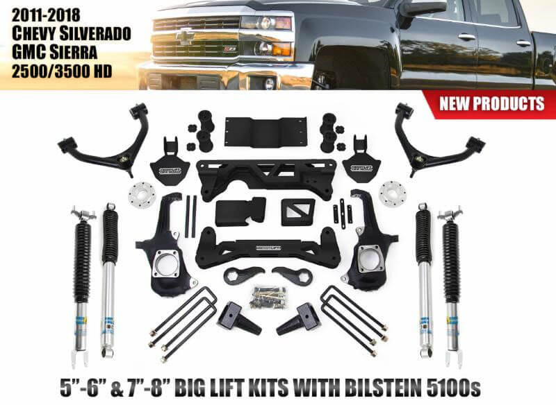 ReadyLIFT: Big Lift Kits with Bilstein 5100 Shocks for ’11-’18 GM HD