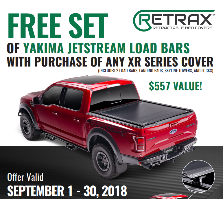 Retrax: Get Free Set of Yakima Jetstream Load Bars with XR Series Cover Purchase
