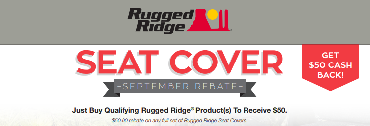 Rugged Ridge 50 Back on Seat Cover Purchases