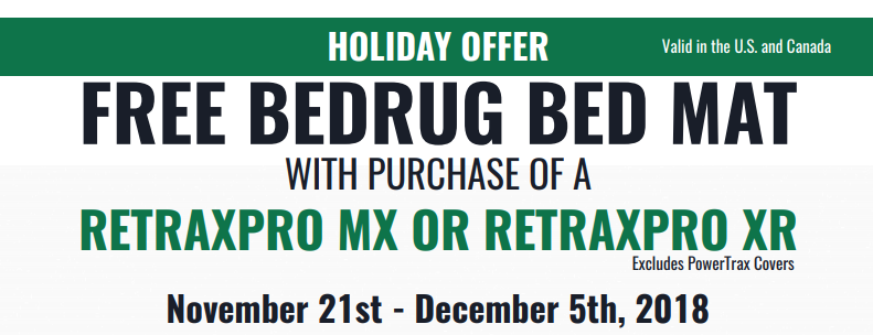 Retrax: Get a Free BedRug Bed Mat with RetraxPRO MX or XR Truck Bed Cover Purchase