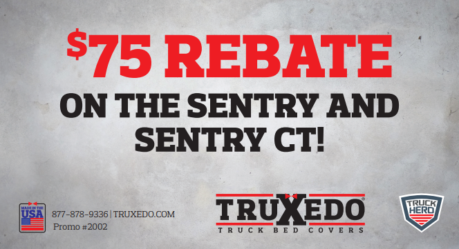 TruXedo: Get $75 Back on Sentry and Sentry CT Truck Bed Covers