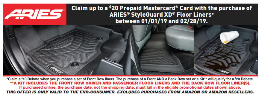 ARIES 20 Card on StyleGuard XD Floor Liners_2019