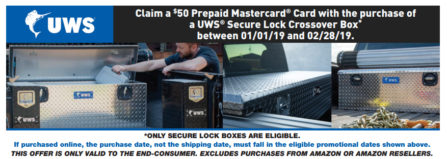 UWS: Get a $50 Prepaid Card on Secure Lock Crossover Toolbox Purchases