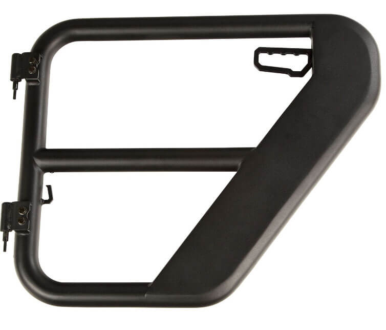 Rugged Ridge (11509.14): Textured-Black Rear Tube Doors for ’18-’19 Jeep Wrangler JLU