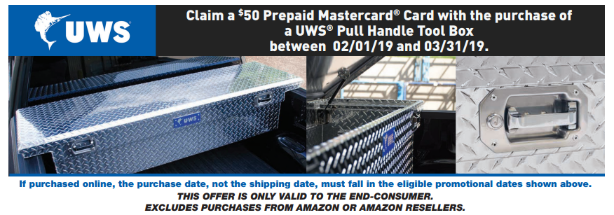 UWS 50 Card on Pull Handle Toolbox Purchase