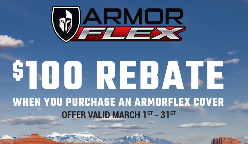 UnderCover $100 Back on ArmorFlex Truck Bed Cover