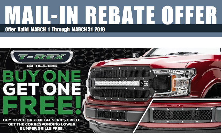 T-Rex Grilles: Buy One Torch or X-Metal Grille, Get One Matching Lower Bumper Grille Free