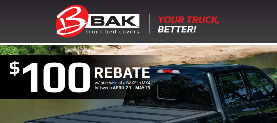 BAK Industries $100 Back on BACKFlip MX4 Truck Bed Cover